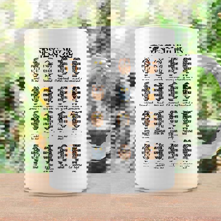 フクロウのコレクションタイプ かわいいフクロウ愛好家向け コーヒーマグ ギフトのアイデア