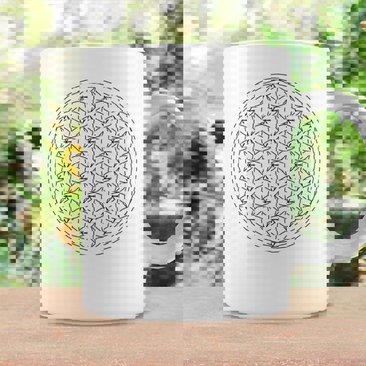 フラワー オブ ライフ 幾何学 模様 図形 シンボル スピリチュアル フラワーオブライフ コーヒーマグ ギフトのアイデア
