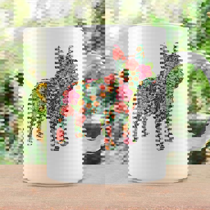 フレンチ ブルドッグ フラワー フローラル フレンチ ドッグ シルエット 犬 ペット コーヒーマグ ギフトのアイデア