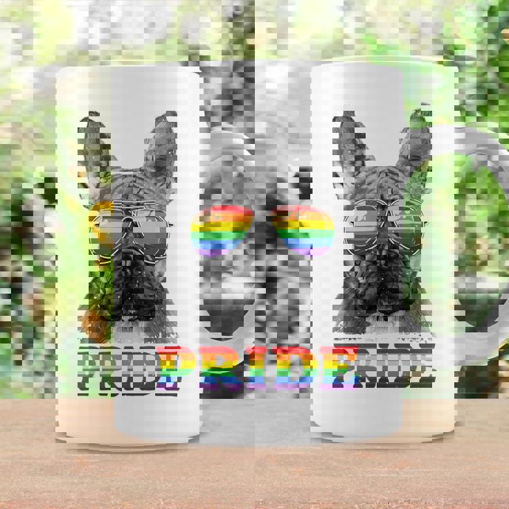フレンチブルドッグ ゲイプライド Lgbt レインボーフラッグ サングラス Lgbtq コーヒーマグ ギフトのアイデア