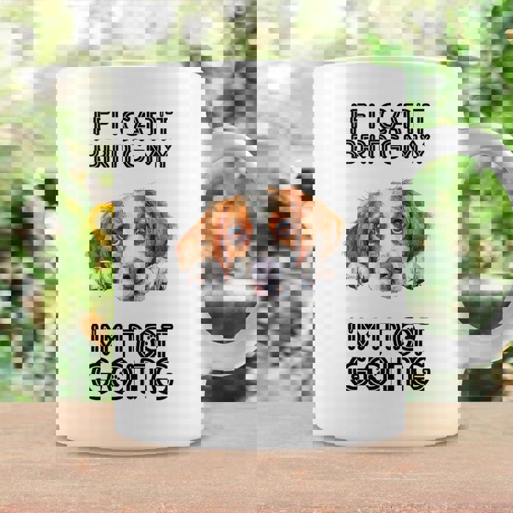 ブリタニー・スパニエル犬を連れて行けないなら行かない コーヒーマグ ギフトのアイデア