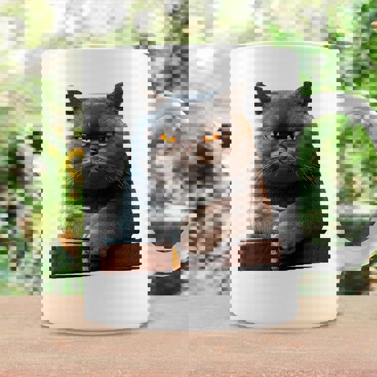 ブリティッシュショートヘア猫猫ママ猫ママかわいい猫 長袖tシャツ コーヒーマグ ギフトのアイデア
