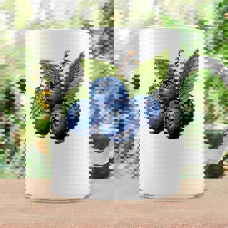 ブルーベリー愛好家のためのブルーベリーデザイン コーヒーマグ ギフトのアイデア