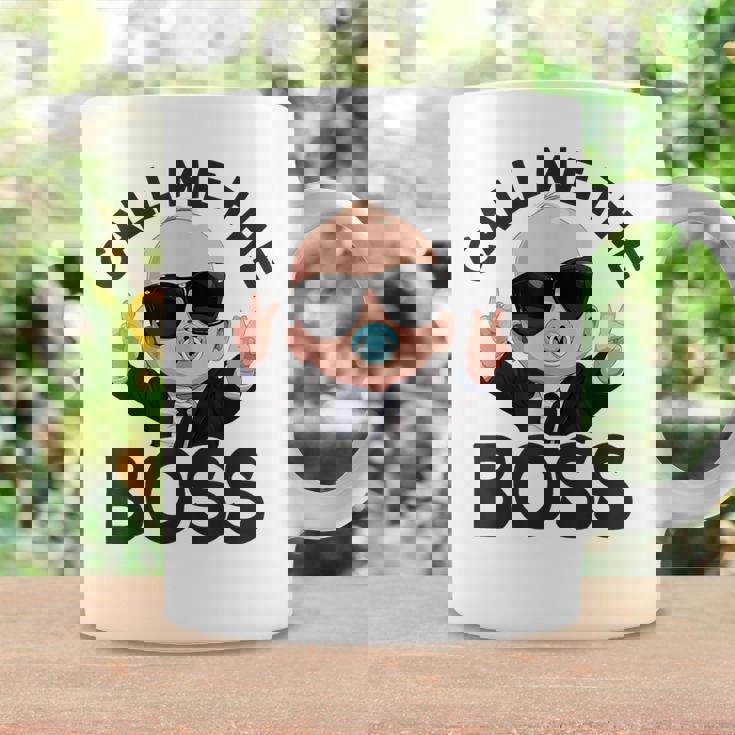 ベイビー・ボス「コール・ミー・ボス」ライク・ア・ボス・キッズ コーヒーマグ ギフトのアイデア