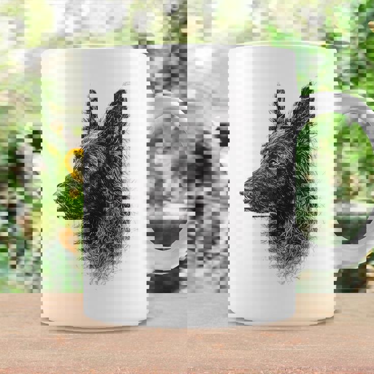 ベルギーシェパード 犬 グラフィック ペットアート ベルギーシェパード コーヒーマグ ギフトのアイデア