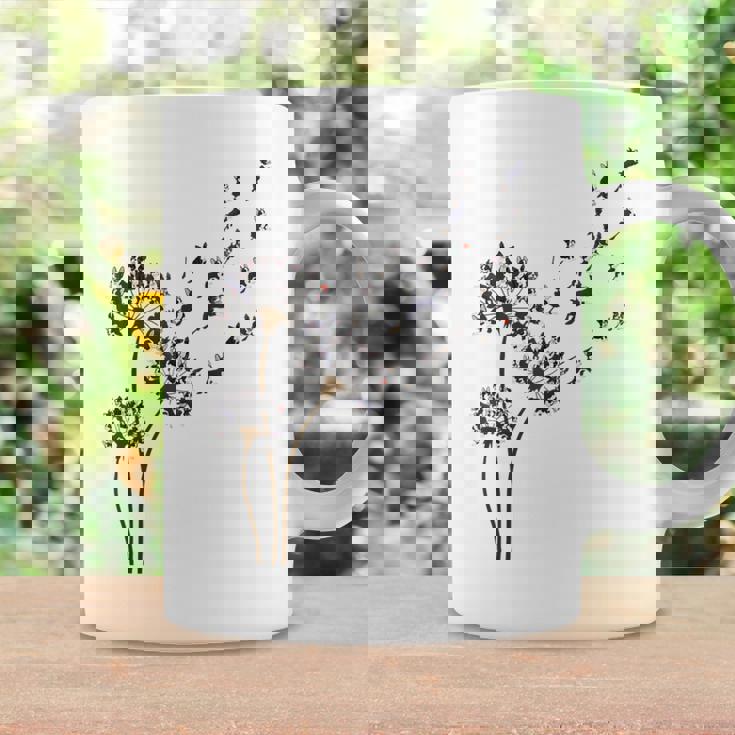 ボストンテリア フラワー フライ タンポポ 面白い 犬好き 犬 お父さん コーヒーマグ ギフトのアイデア