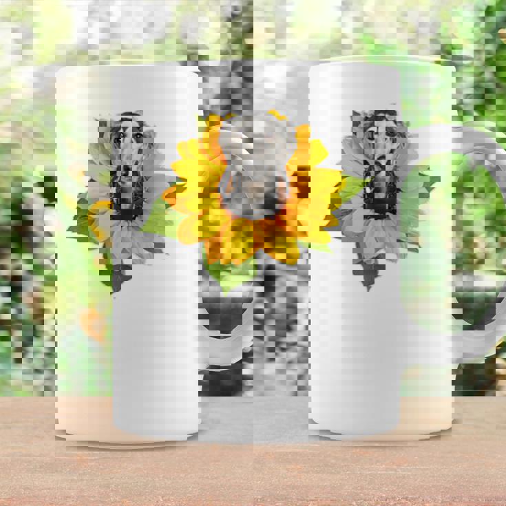 ポケットの中の犬 花 サルーキ コーヒーマグ ギフトのアイデア