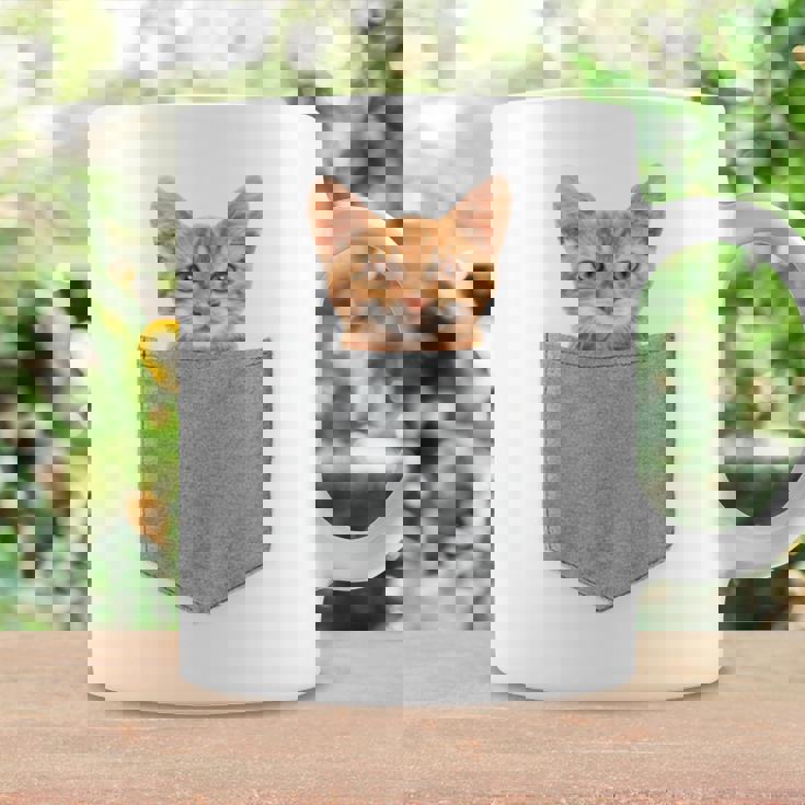 ポケットの中の猫ポケットキャット猫好き ねこ好き ネコ好きニャー猫 猫の飼い主 心電図 おもしろ 可愛い ねこ ネコ 猫 長袖tシャツ コーヒーマグ ギフトのアイデア