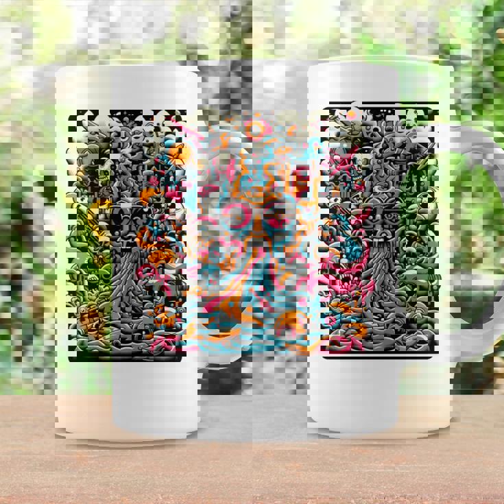 ポップシュールレアリズムローブロウアート 長袖tシャツ コーヒーマグ ギフトのアイデア