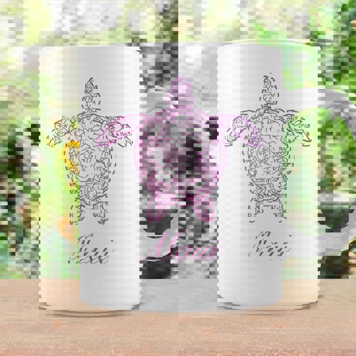 マウイ ウミガメ ハワイ Hi ハワイアン トライバル タートル ホヌ キュート コーヒーマグ ギフトのアイデア