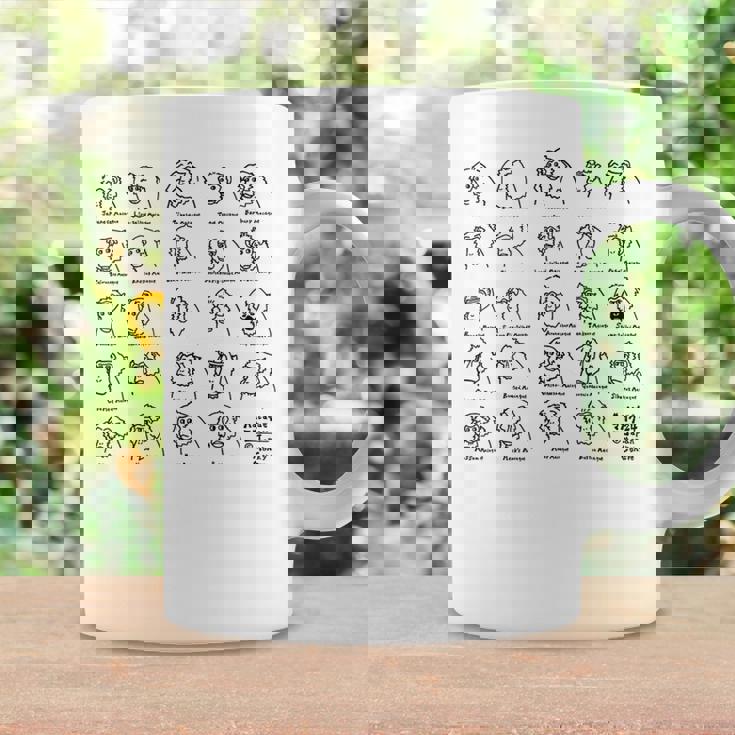 マカク24種 （黒字） コーヒーマグ ギフトのアイデア