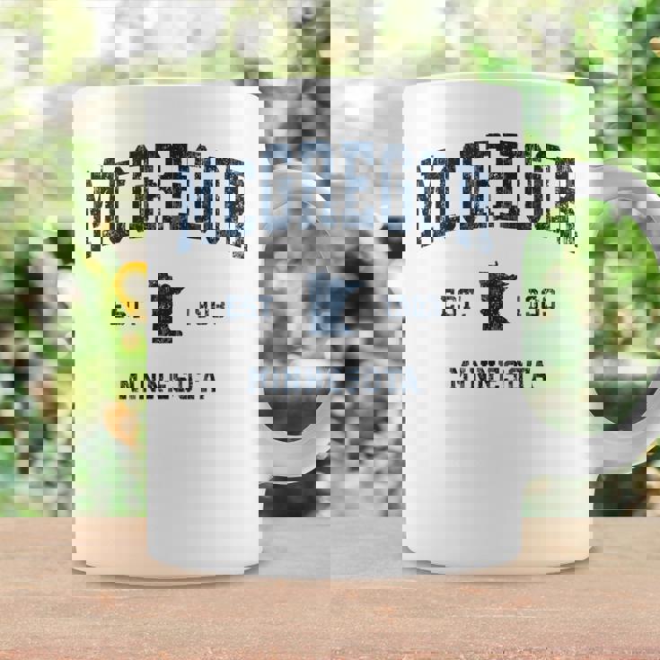 マクレガー ミネソタ Mn ヴィンテージ アスレチック ネイビー スポーツデザイン コーヒーマグ ギフトのアイデア