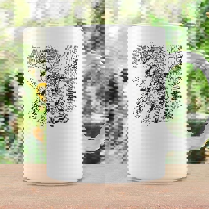 マヤの守護神テスカトリポカの戦士アステカインディアンメキシコ コーヒーマグ ギフトのアイデア