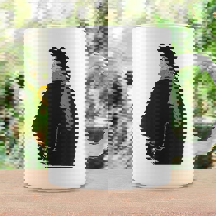 ミステリアスなクロークドクラシック紳士ヴィンテージノワールスタイル コーヒーマグ ギフトのアイデア