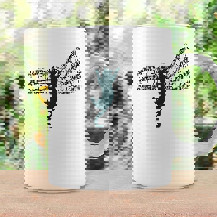 ミュージカル 楽譜上の猫 楽譜 コーヒーマグ ギフトのアイデア