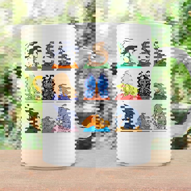 ヨガ動物のポジション 長袖tシャツ コーヒーマグ ギフトのアイデア