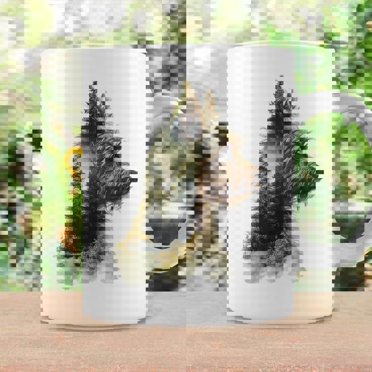 ヨークシャーテリア 犬 モチーフ ペット アートワーク ヨークシャーテリア コーヒーマグ ギフトのアイデア