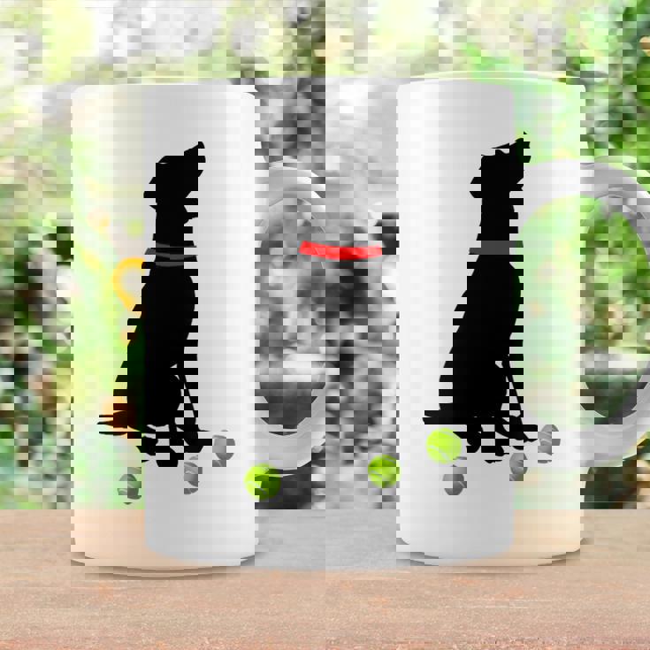 ラブラドールレトリバー 犬 イエロー ラボ テニスボール ギフト コーヒーマグ ギフトのアイデア