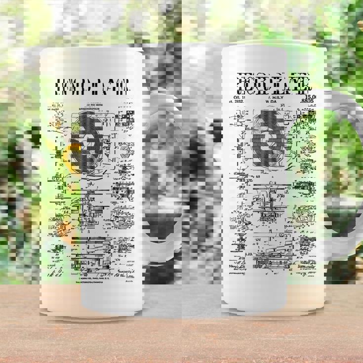 レコードプレーヤー ヴィンテージ 特許 Dj ターンテーブル 蓄音機 コーヒーマグ ギフトのアイデア