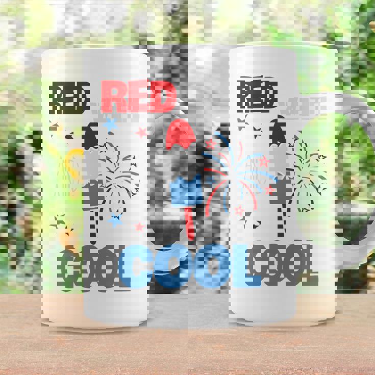 レッド ホワイト クールなアメリカ国旗 アイスキャンディー 面白い 7月4日 長袖tシャツ コーヒーマグ ギフトのアイデア