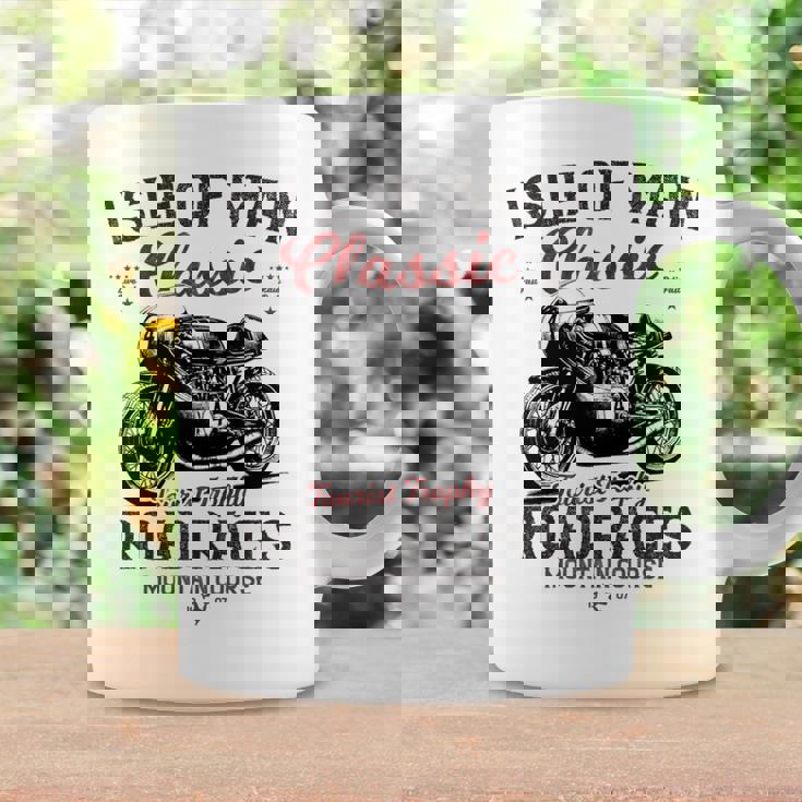 レトロマン島ttレースヴィンテージバイクレース 長袖tシャツ コーヒーマグ ギフトのアイデア