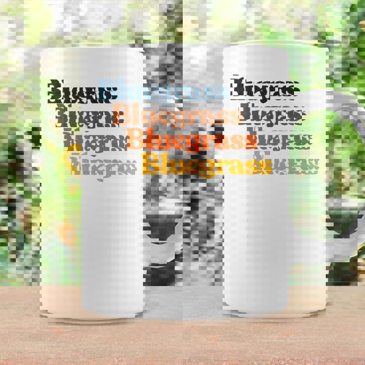 ヴィンテージ 70年代 ブルーグラス タイポグラフィ レトロ バイブ コーヒーマグ ギフトのアイデア