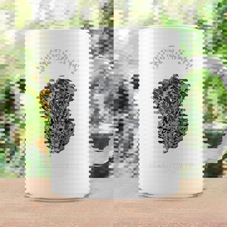 ヴィンテージ Hd オートバイtwin ショベルヘッド エンジン ドローイング バイカー コーヒーマグ ギフトのアイデア