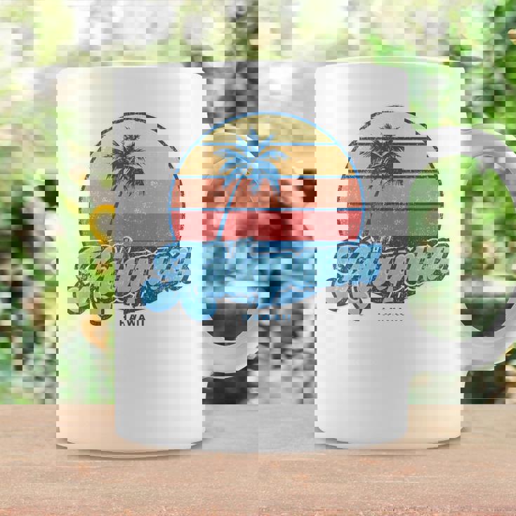 ヴィンテージ カラパナ ハワイ Hi クラシック 70年代 レトロ サーファー コーヒーマグ ギフトのアイデア