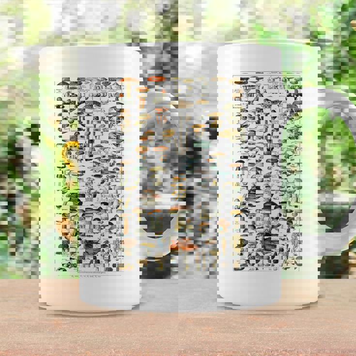 ヴィンテージ キノコ チャート イラスト キノコ モレルハンター コーヒーマグ ギフトのアイデア