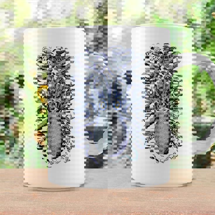 ヴィンテージ ブルー タコ コーヒーマグ ギフトのアイデア