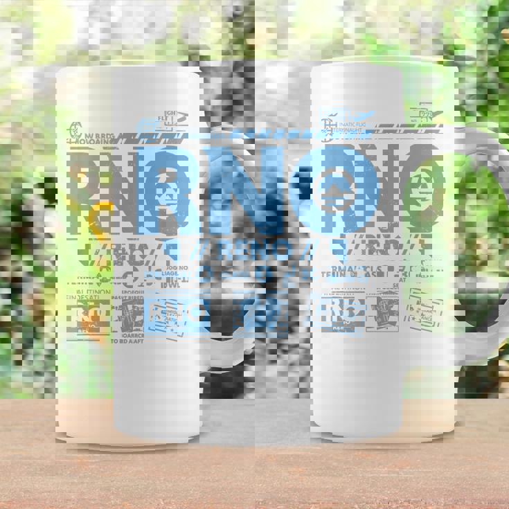 ヴィンテージ リノ Rno 空港コード トラベル デイ レトロ タグ ネバダ コーヒーマグ ギフトのアイデア