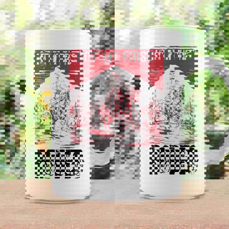 ヴィンテージ・ノット・マイ・ファースト・ロデオ、ファニー・ライディング・カウボーイ・ロデオ コーヒーマグ ギフトのアイデア