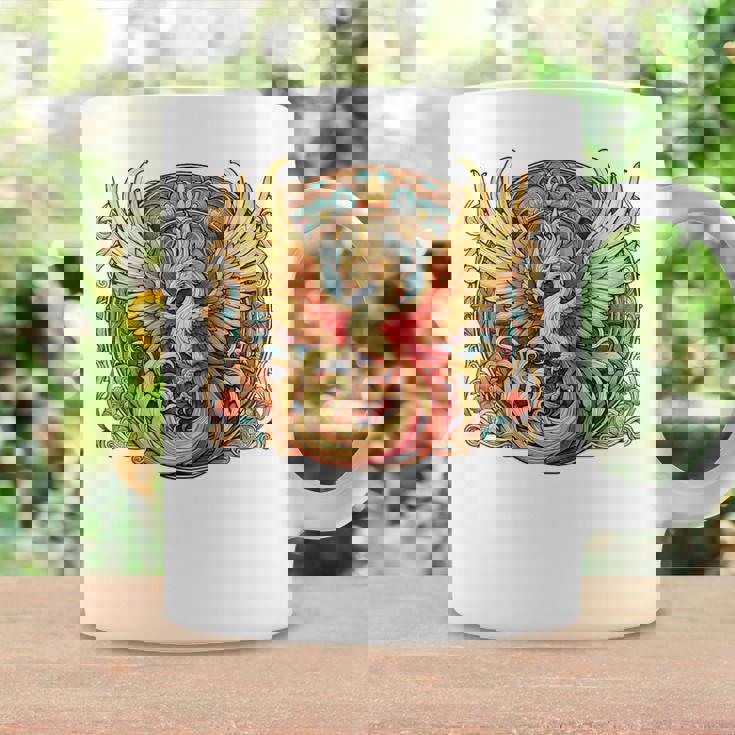 不死鳥 火の鳥 フェニックス イラスト バックプリント コーヒーマグ ギフトのアイデア