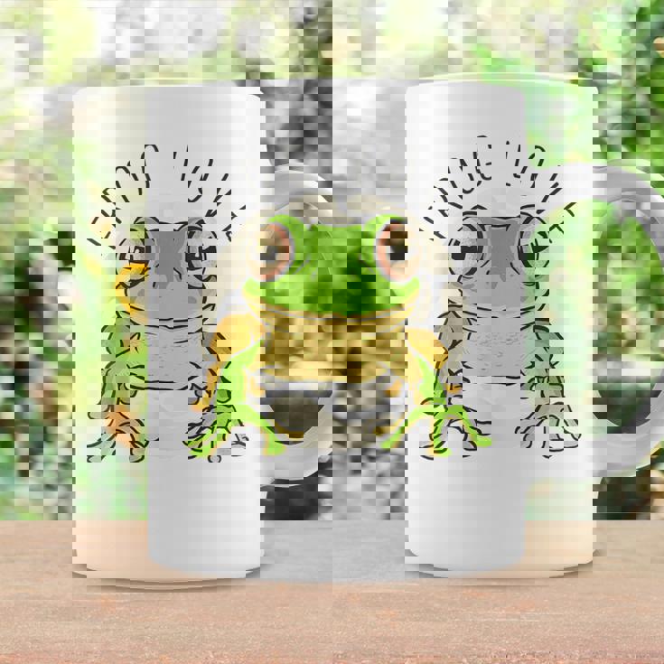 両生類の友達 恋人デザイン グリーンフロッグ コーヒーマグ ギフトのアイデア