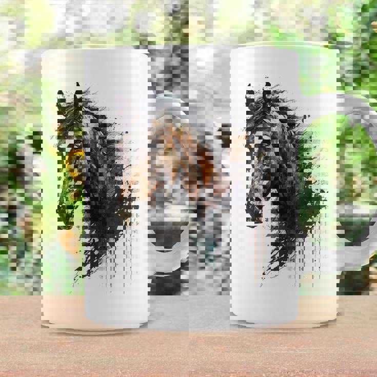 乗馬アート アニマルプリント 馬モチーフ 馬 コーヒーマグ ギフトのアイデア