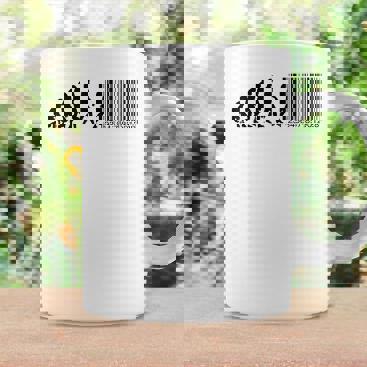 人類の進化がバーコードになる コーヒーマグ ギフトのアイデア