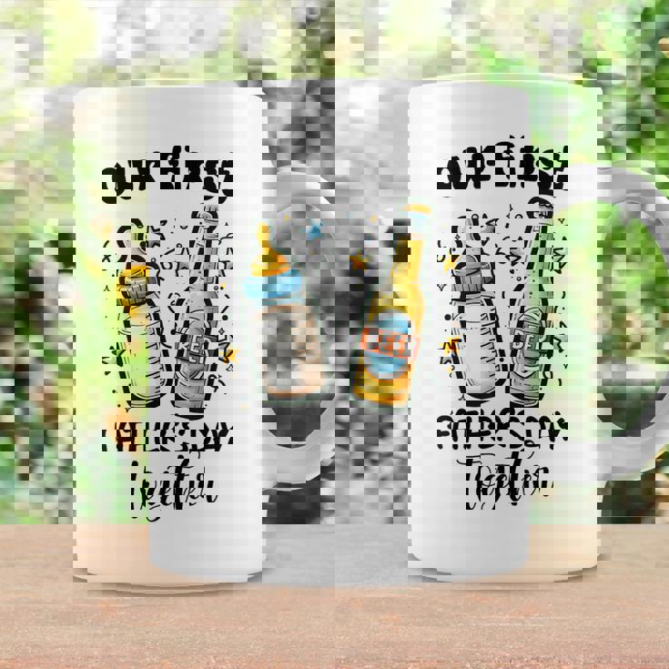 初めての父の日一緒に面白いお父さんと赤ちゃん コーヒーマグ ギフトのアイデア