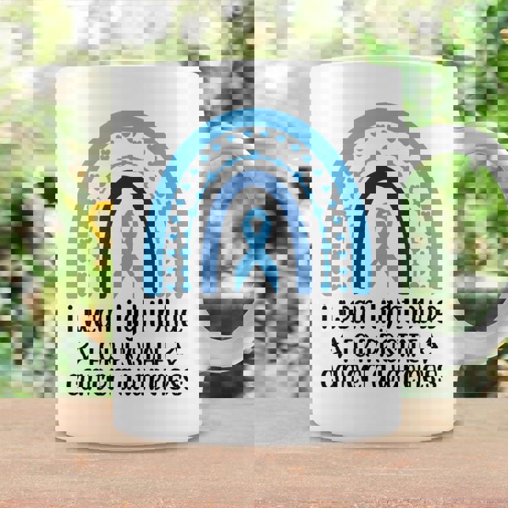 前立腺がん啓発 ライトブルー アーチ コーヒーマグ ギフトのアイデア