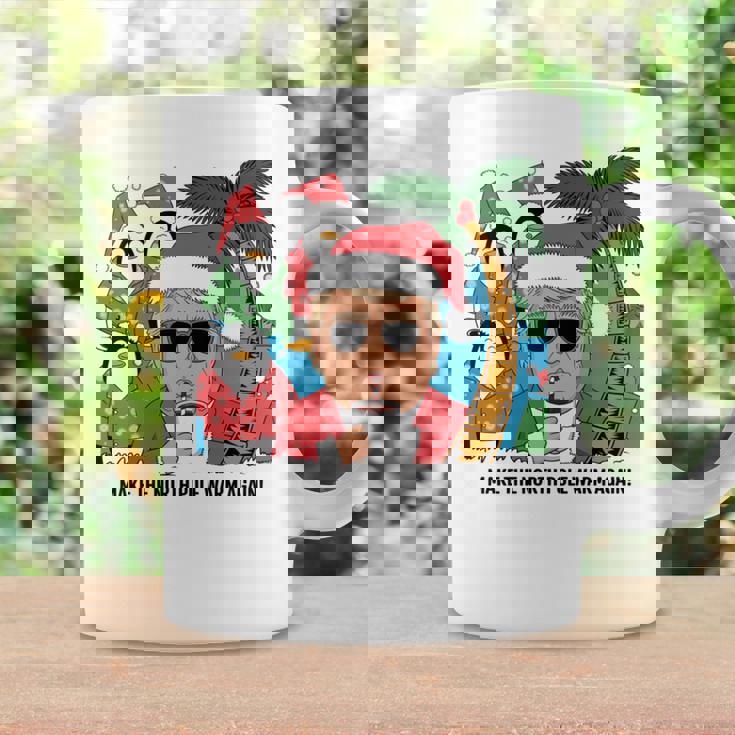 北極を再び暖かく 面白い トランプ ホットココアトロピック 長袖tシャツ コーヒーマグ ギフトのアイデア