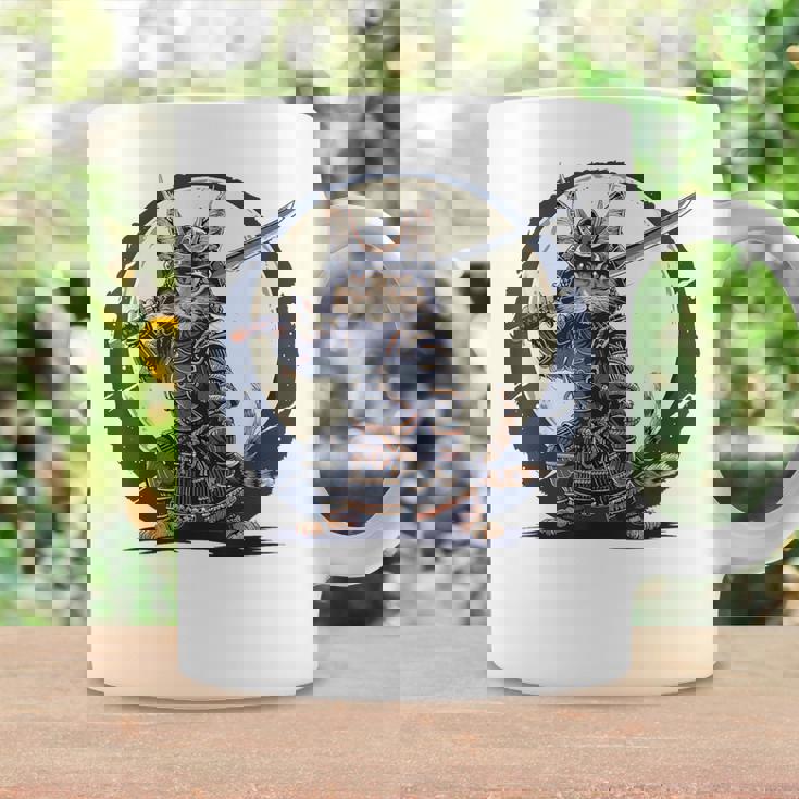 古代忍者猫 日本の子猫 刀猫 サムライキャット コーヒーマグ ギフトのアイデア