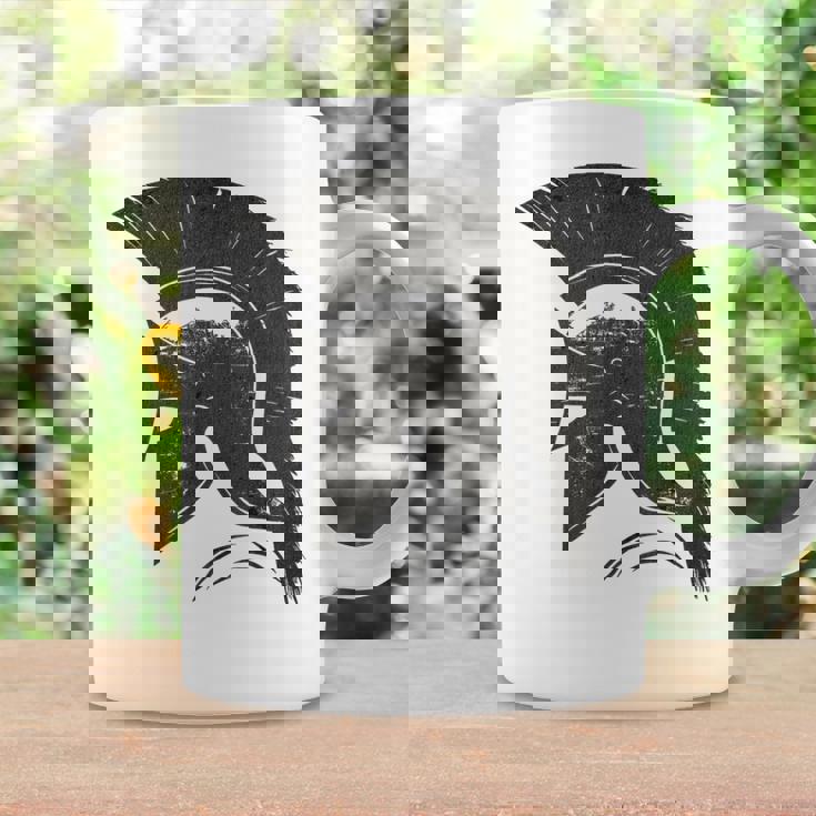 古代戦士ギリシャローマスパルタ兵士ヘルメットグラフィック コーヒーマグ ギフトのアイデア