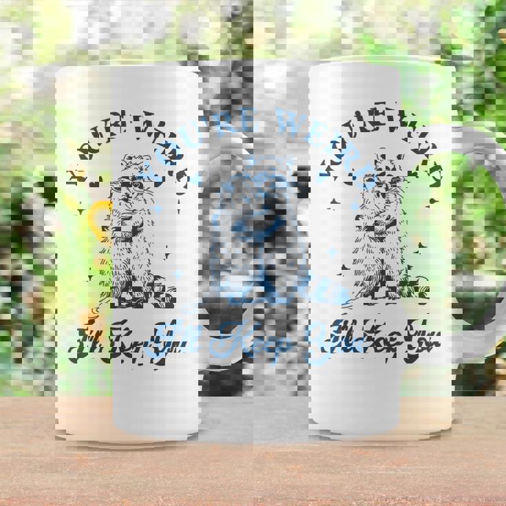 君は奇妙だよ君をキープするチーム・トラッシュ・ラクーン・オポッサム・ミーム コーヒーマグ ギフトのアイデア