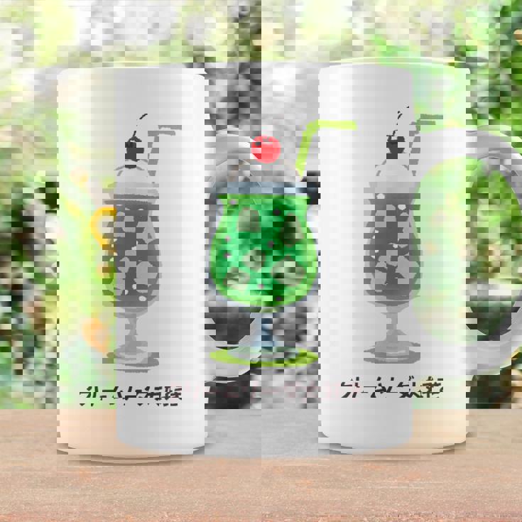 和風クリームソーダ レトロ メロンフロート カワイイ 美学 コーヒーマグ ギフトのアイデア