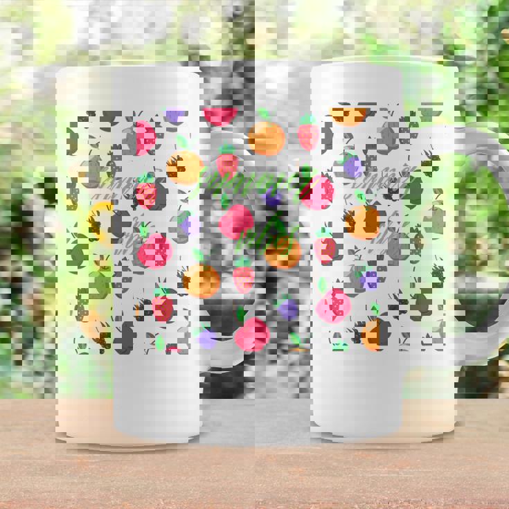 夏の雰囲気、フルーツ好き、夏のフルーツ、シトラスディライト 長袖tシャツ コーヒーマグ ギフトのアイデア