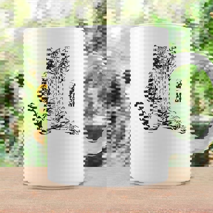 太極拳 猫 格闘技 面白い 猫 格闘 コーヒーマグ ギフトのアイデア