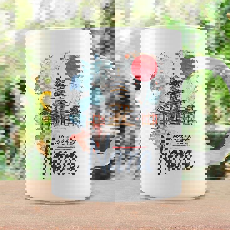 奈良 日本 市街地 旅行 お土産 和 水彩 行楽 コーヒーマグ ギフトのアイデア