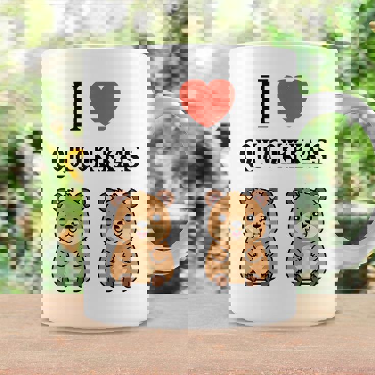 小さな赤ちゃんクオッカのユーモア動物は大好きです私はクオッカが大好きです コーヒーマグ ギフトのアイデア