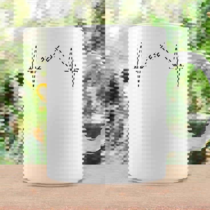 山のハートビート ハイキング 登山 恋人 ハイカー コーヒーマグ ギフトのアイデア