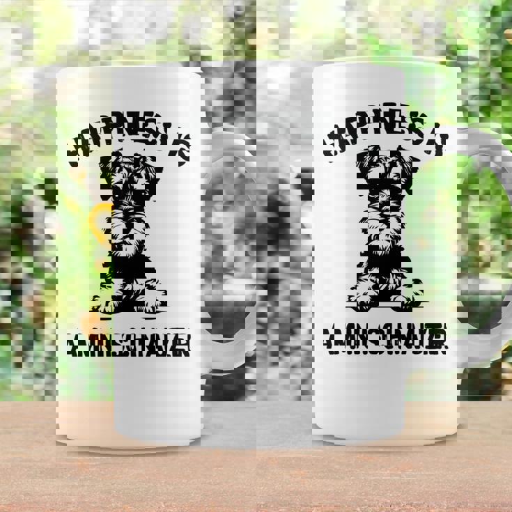 幸せはミニシュナウザー 長袖tシャツ コーヒーマグ ギフトのアイデア