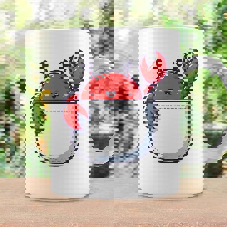 愛らしい かわいい ちび 和 ポケット カワイイ カニ コーヒーマグ ギフトのアイデア